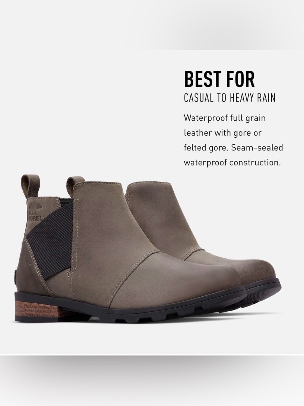 Sorel Women's Chelsea Waterproof Ankle Boots - Taupe
